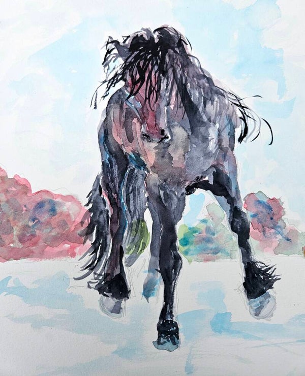 Springend paard