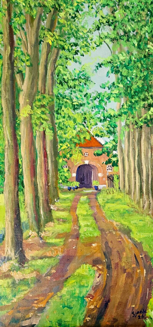 Laan naar boerderij