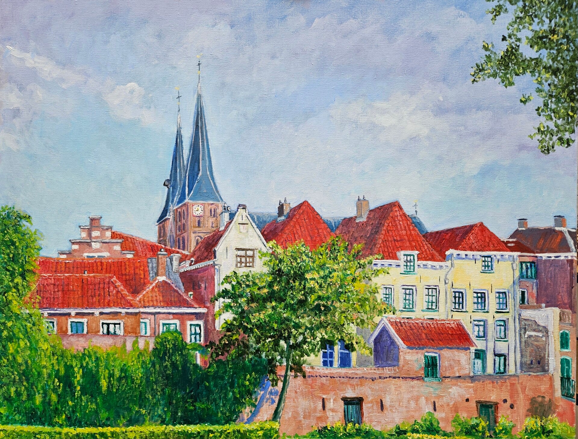 De Bergkerk vanaf het Bergschild