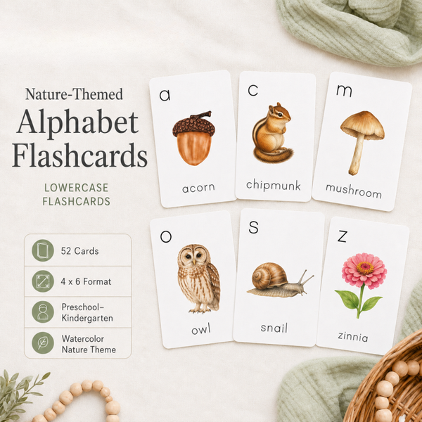 Lowercase Alphabet Flashcards - Hardcopy