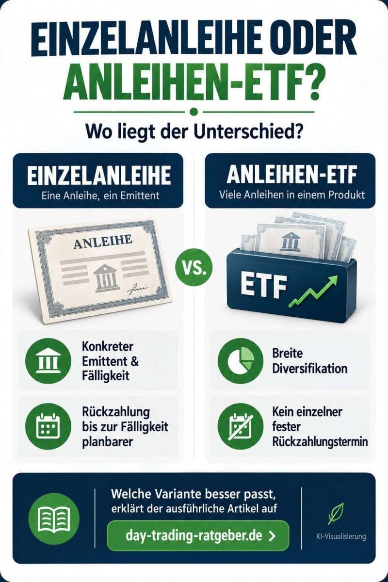 Einzelanleihe oder Anleihen-ETF - Was sind die Unterschiede