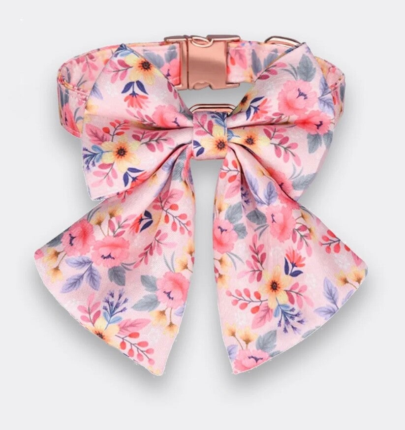 Pet Necklace With Bow