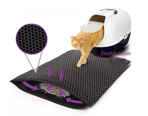 Double Layer Waterproof, Non-slip, Washable Litter Mat