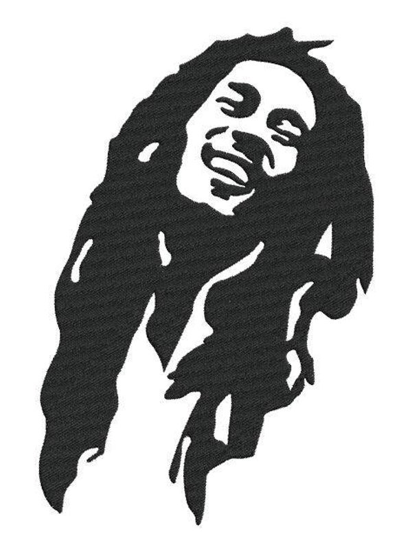 Motif broderie machine BOB MARLEY