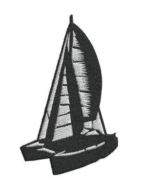 Motif broderie machine CATAMARAN