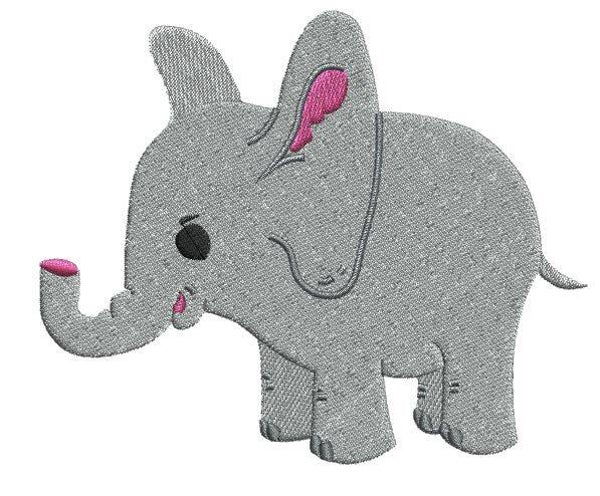 Motif broderie machine ELEPHANT