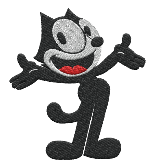 Motif broderie machine FELIX LE CHAT