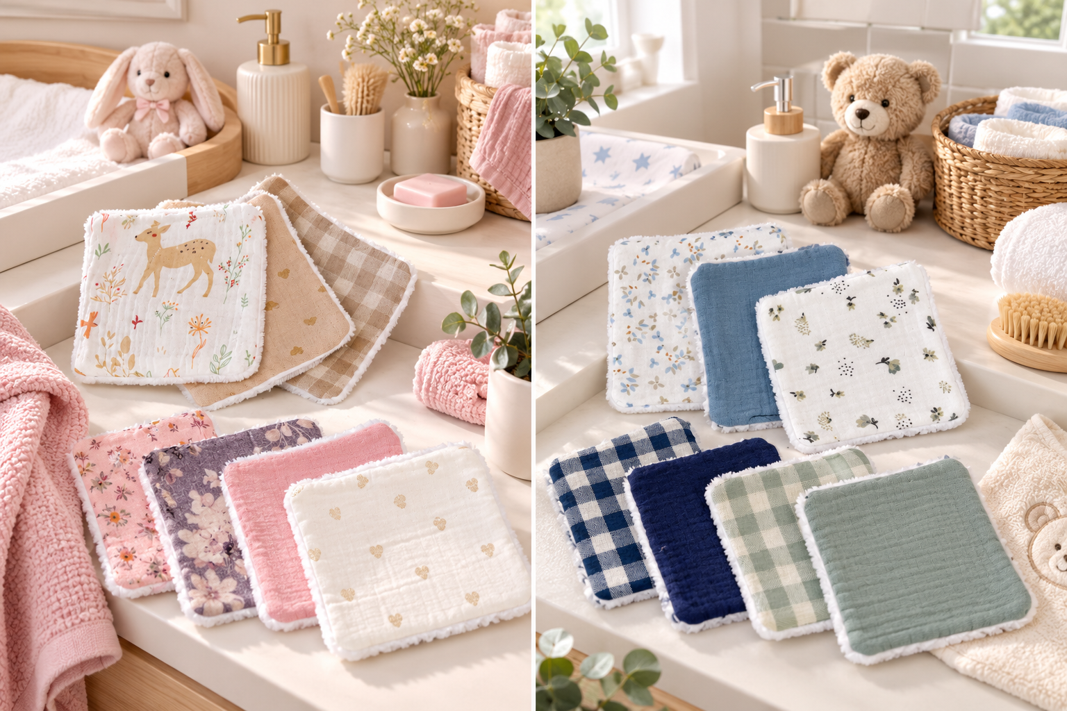 Lingettes lavables bébé enfant – Semainier