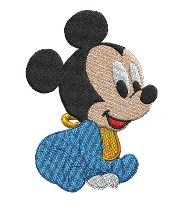 Motif broderie machine MICKEY BEBE