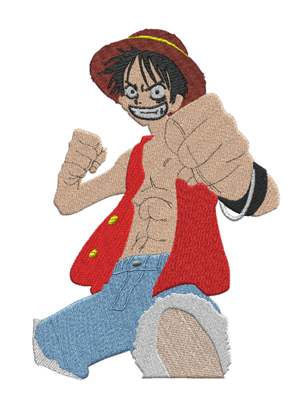 Motif broderie machine ONE PIECE