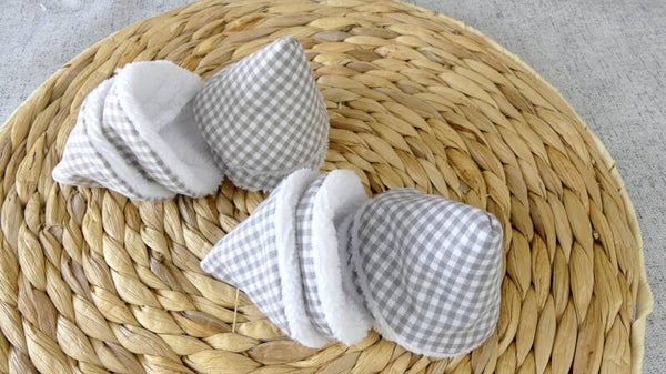 Tipi pipi bébé Vichy – Lot de 4 ou 8