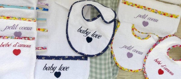 Gant de toilettes - Matelas nomade - Bavoir Eponge coton BIO