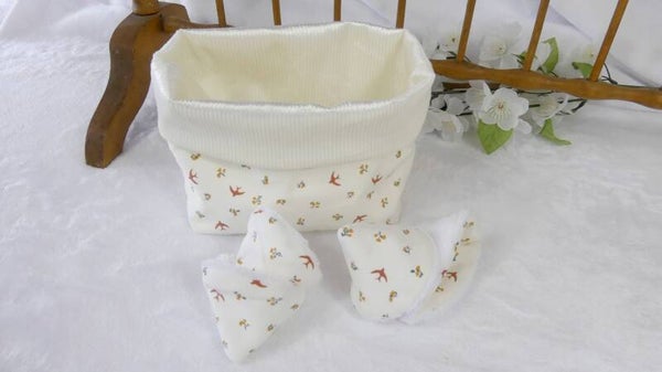 Tipi pipi avec panier Velours coton babycord