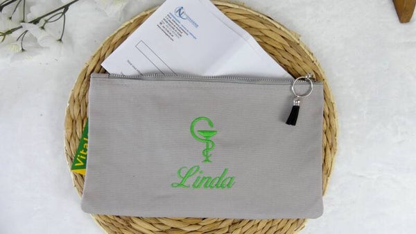 Pochette médicale personnalisée brodée