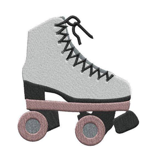 Motif broderie machine ROLLERS DE CHLOE