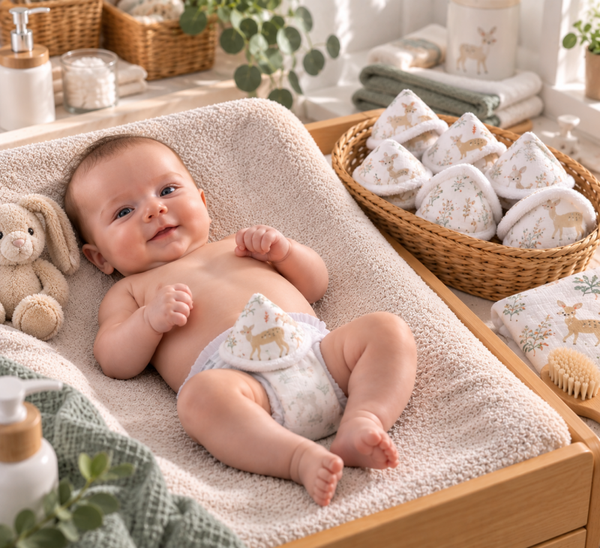Tipis pipi bébé garçon – Lot de 4 ou 8 animaux de la forêt