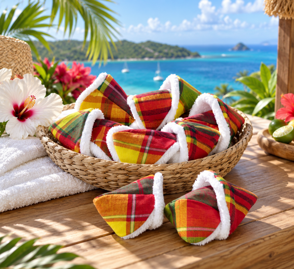 Tipis pipi bébé garçon Madras – Lot de 4 ou 8 protège pipi