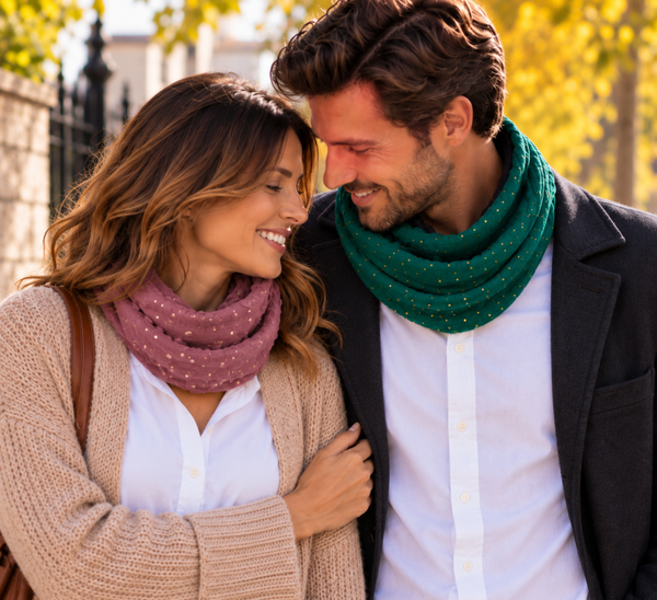 Tour de cou adulte homme et femme – Minky & double gaze