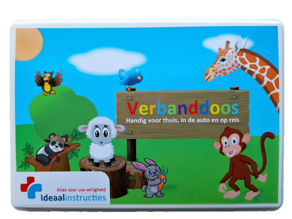 Verbandtrommel met dierenprint