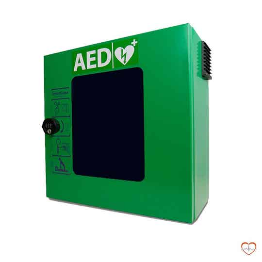SmartCase SC1240 AED buitenkast verwarmd, pincode, alarm, verlichting & ventilator (RVS)