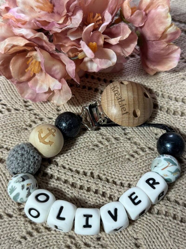 Speenkoord "Olivier" Grijs.