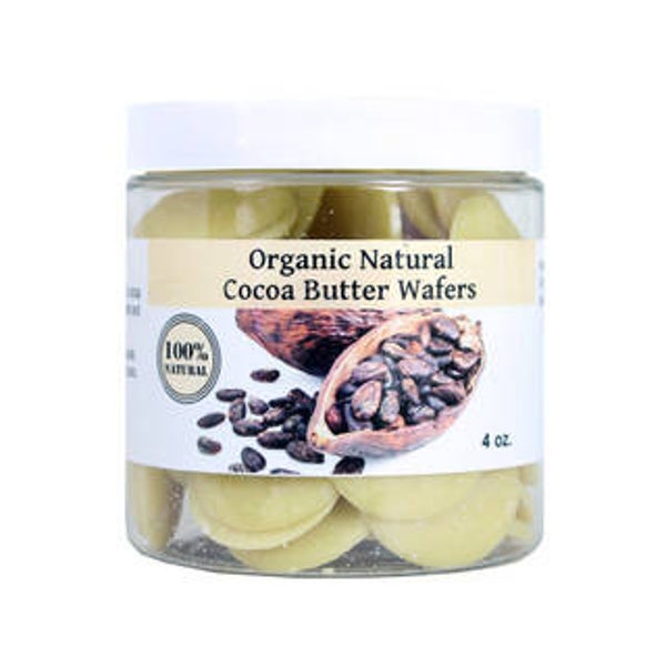 ORGANIC NATURAL COCOA BUTTER WAFERS - 4 OZ. M-P504