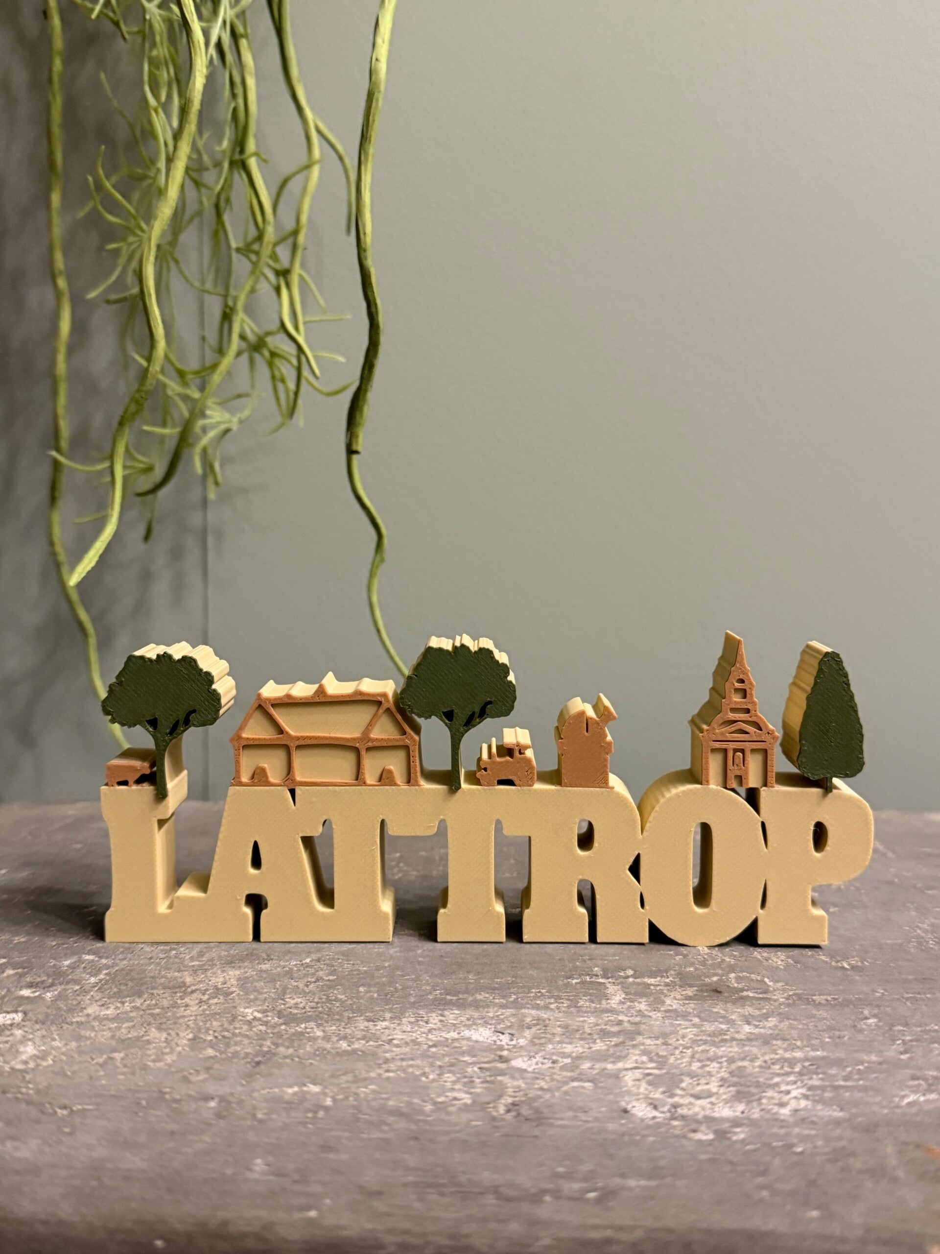 "Lattrop" Word art