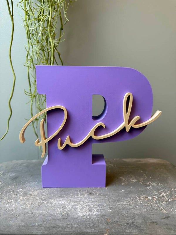 3D Naam decoratie gepersonaliseerd