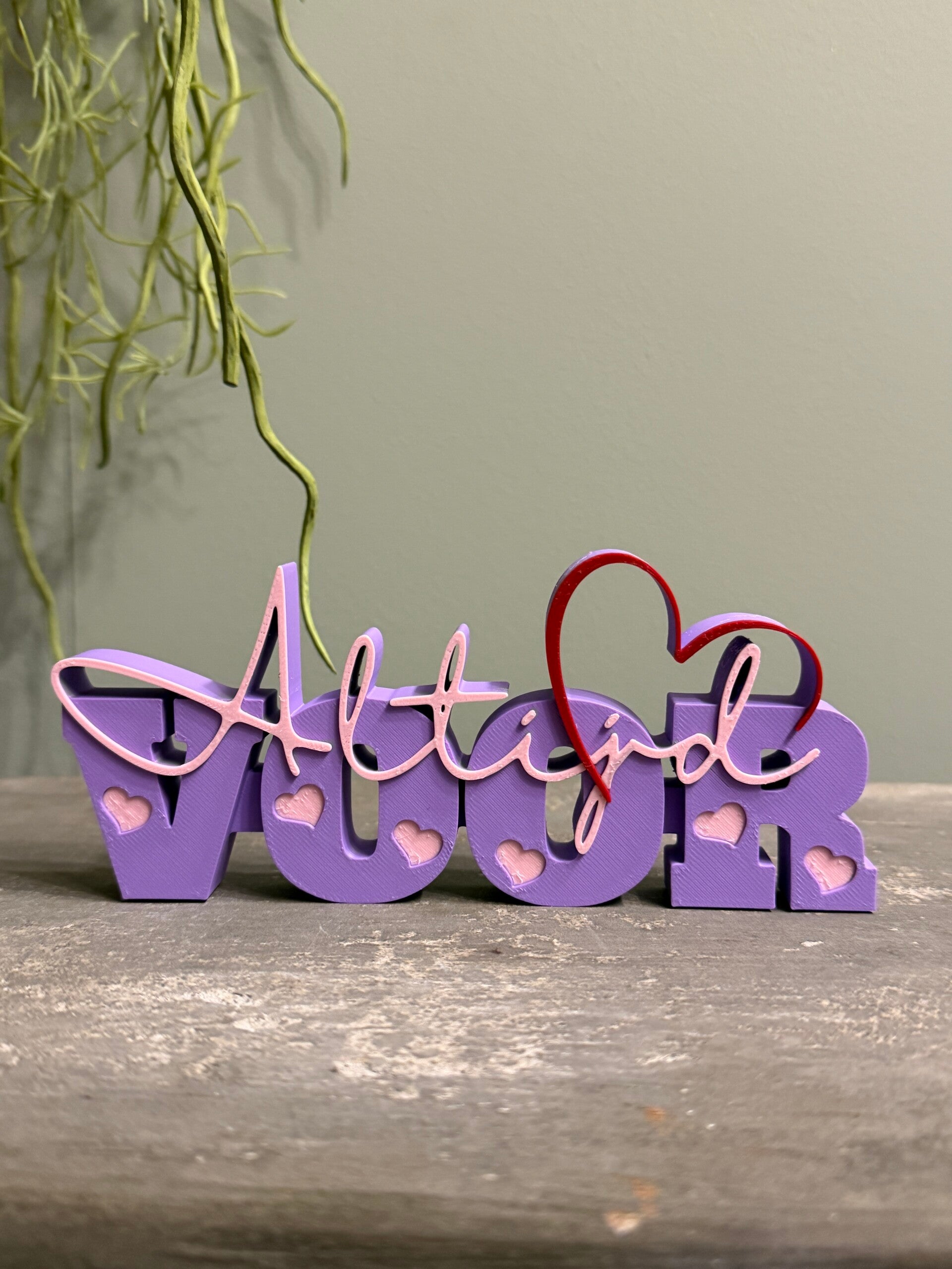 "Voor altijd" Word art