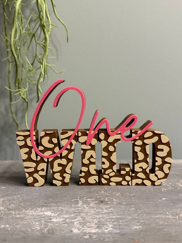 "Wild one" Word art