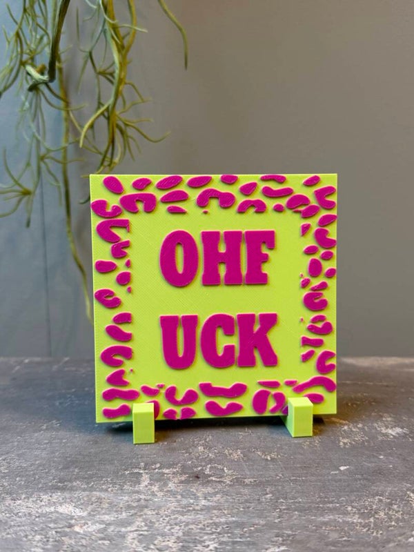 Hip tegeltje "Oh Fuck"