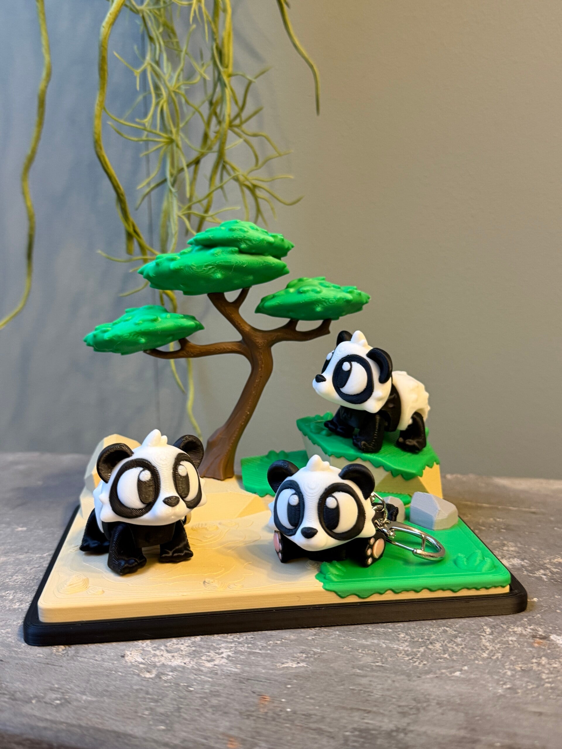 Panda sleutelhanger