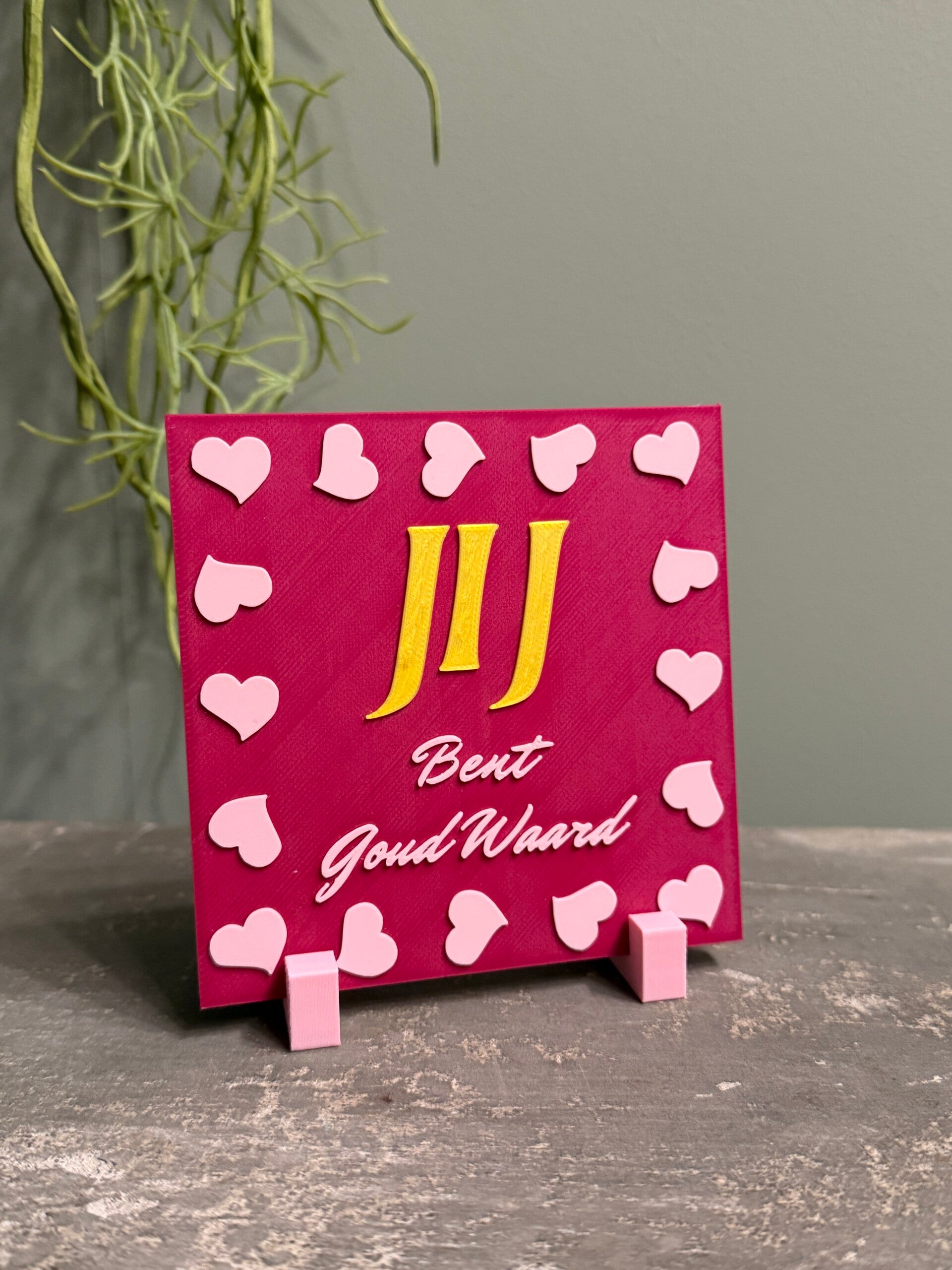 Hip tegeltje "Jij bent Goud waard"