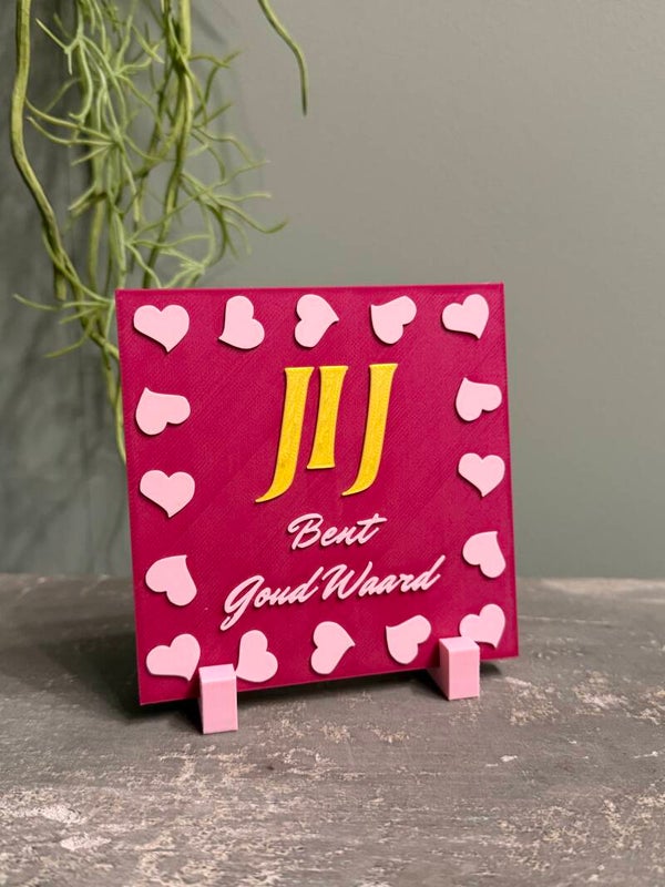 Hip tegeltje "Jij bent Goud waard"