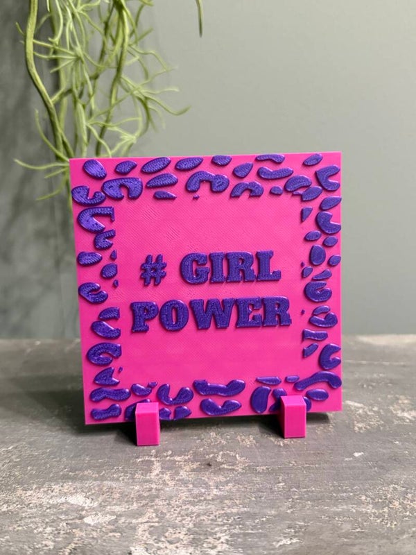 Hip tegeltje "#girlpower"