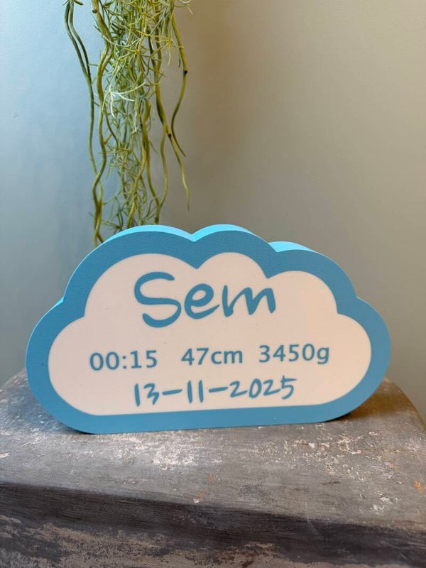 Geboortewolk gepersonaliseerd