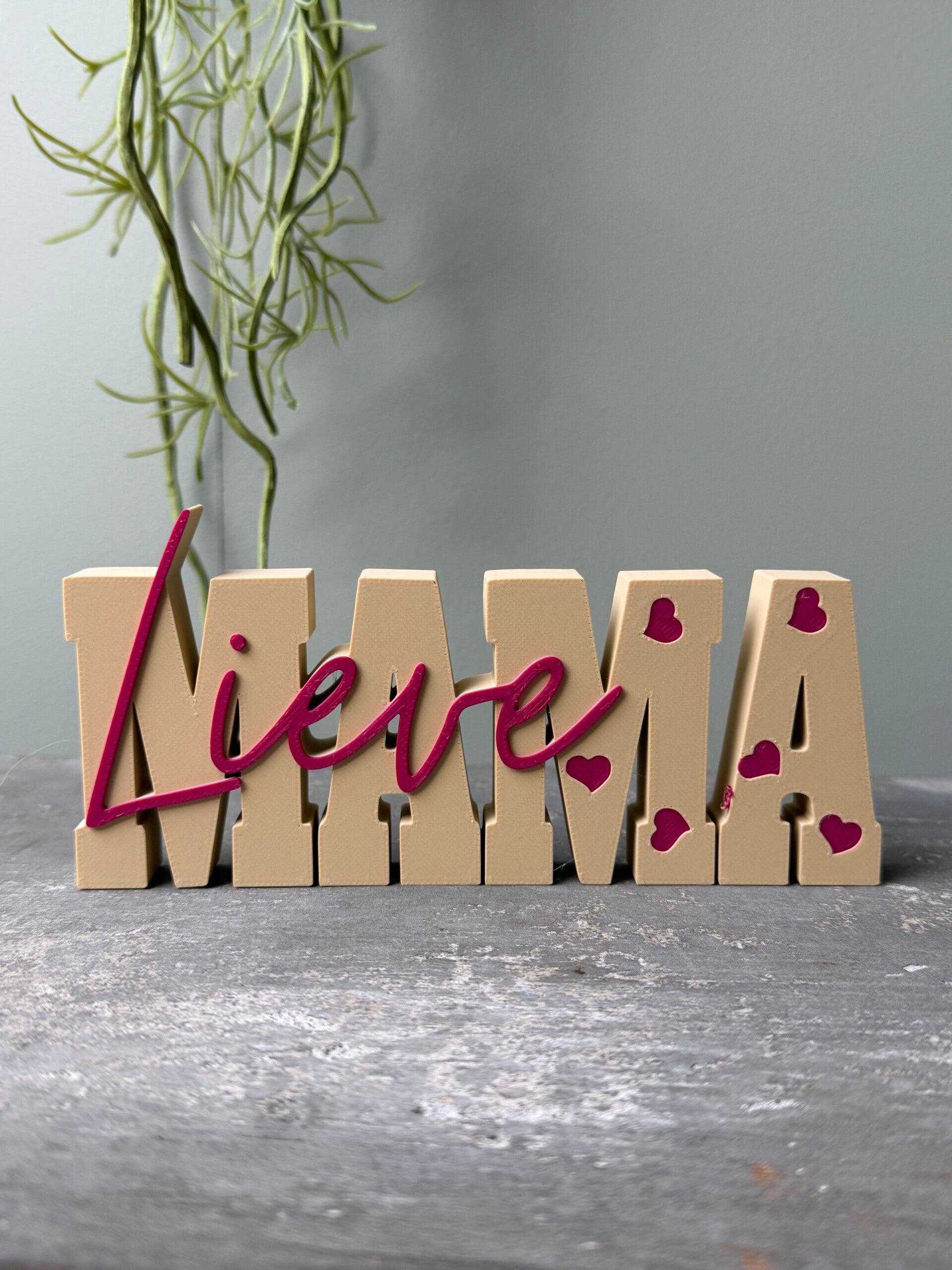 "Lieve Mama" Wordt art