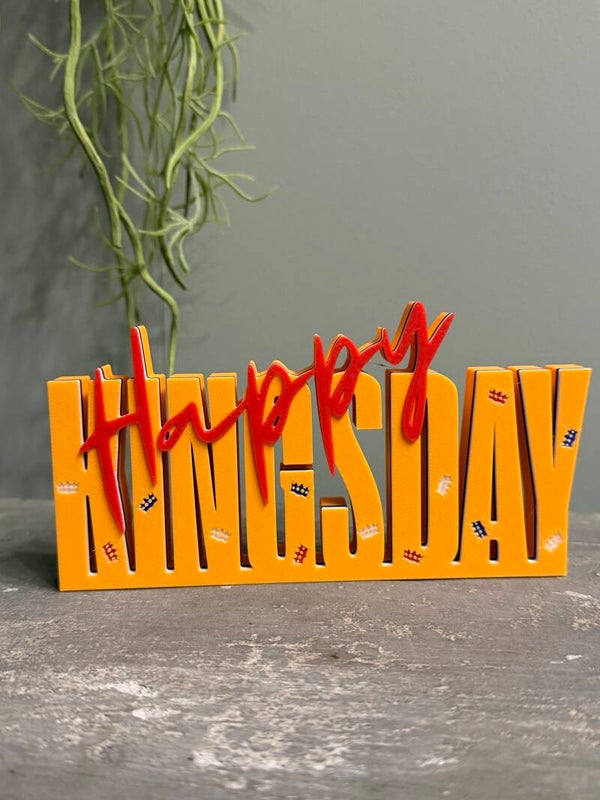 "Happy Kingsday" Word art