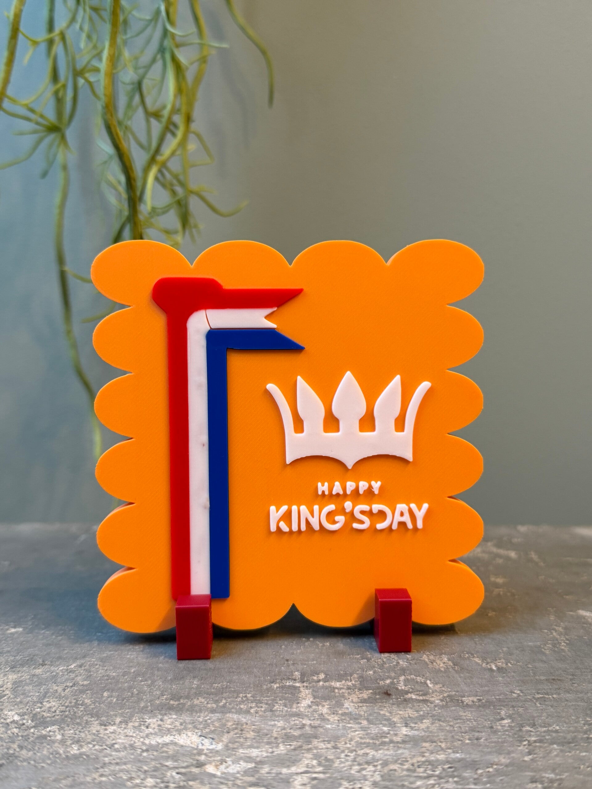 Hip tegeltje "Happy Kingsday"
