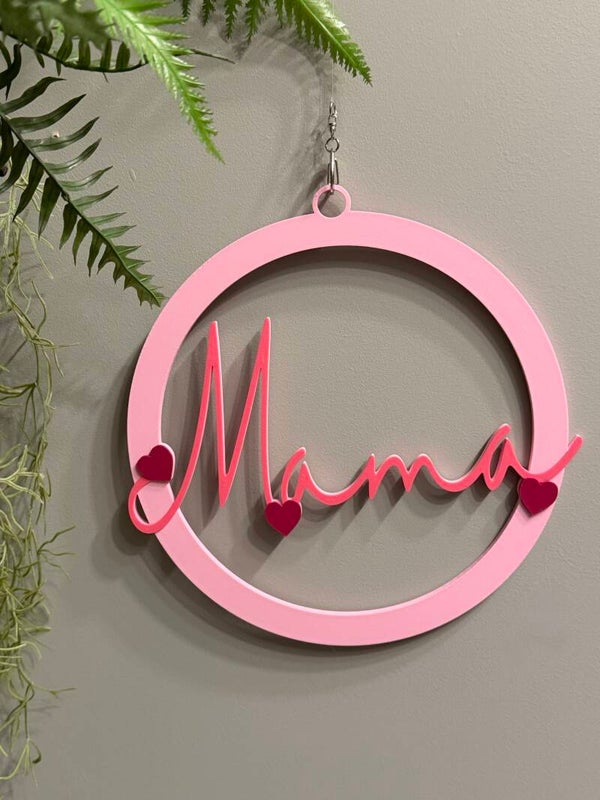 Gepersonaliseerde muurcirkel Meisje