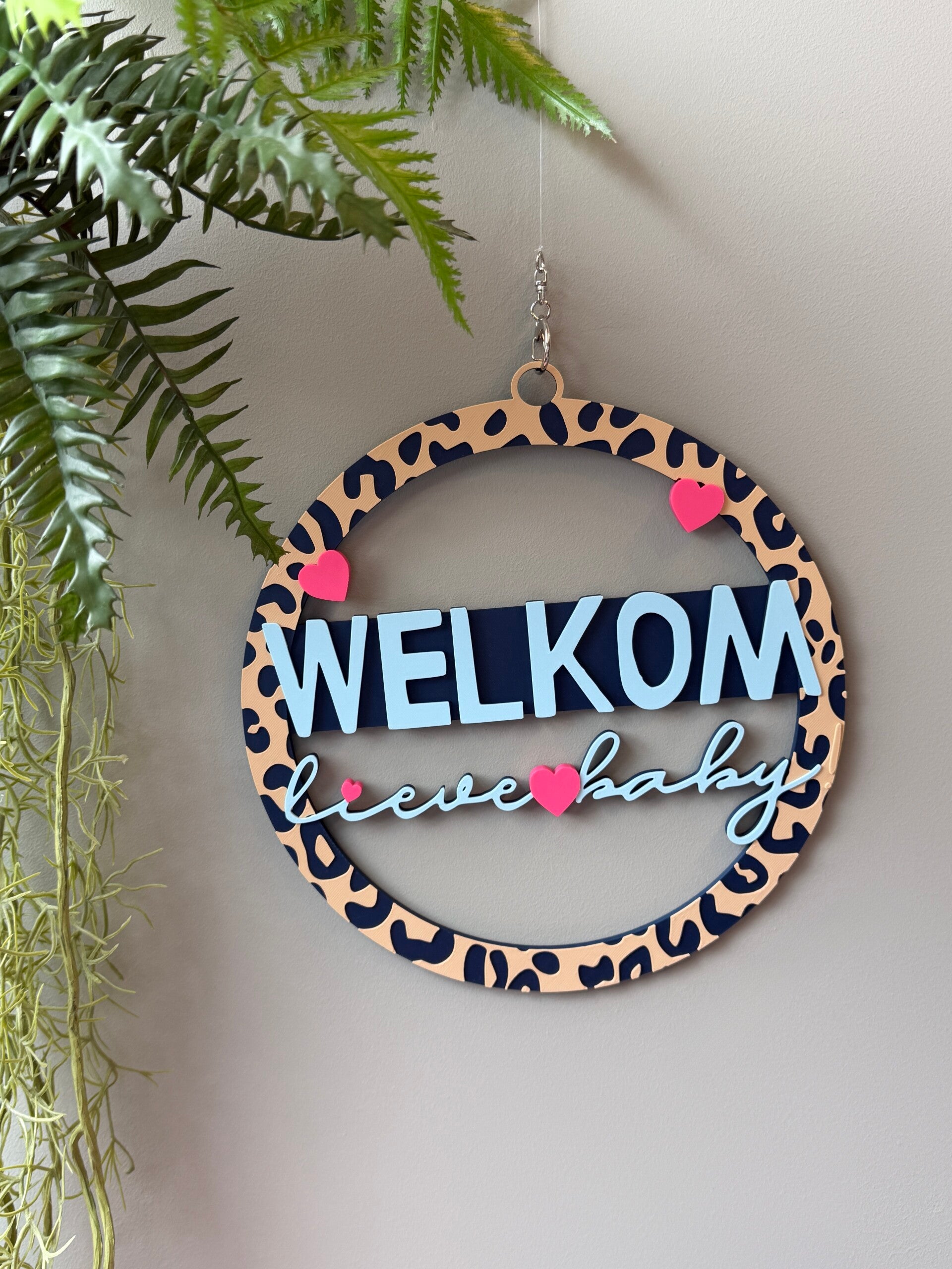 Welkom Baby muurcirkel Jongen