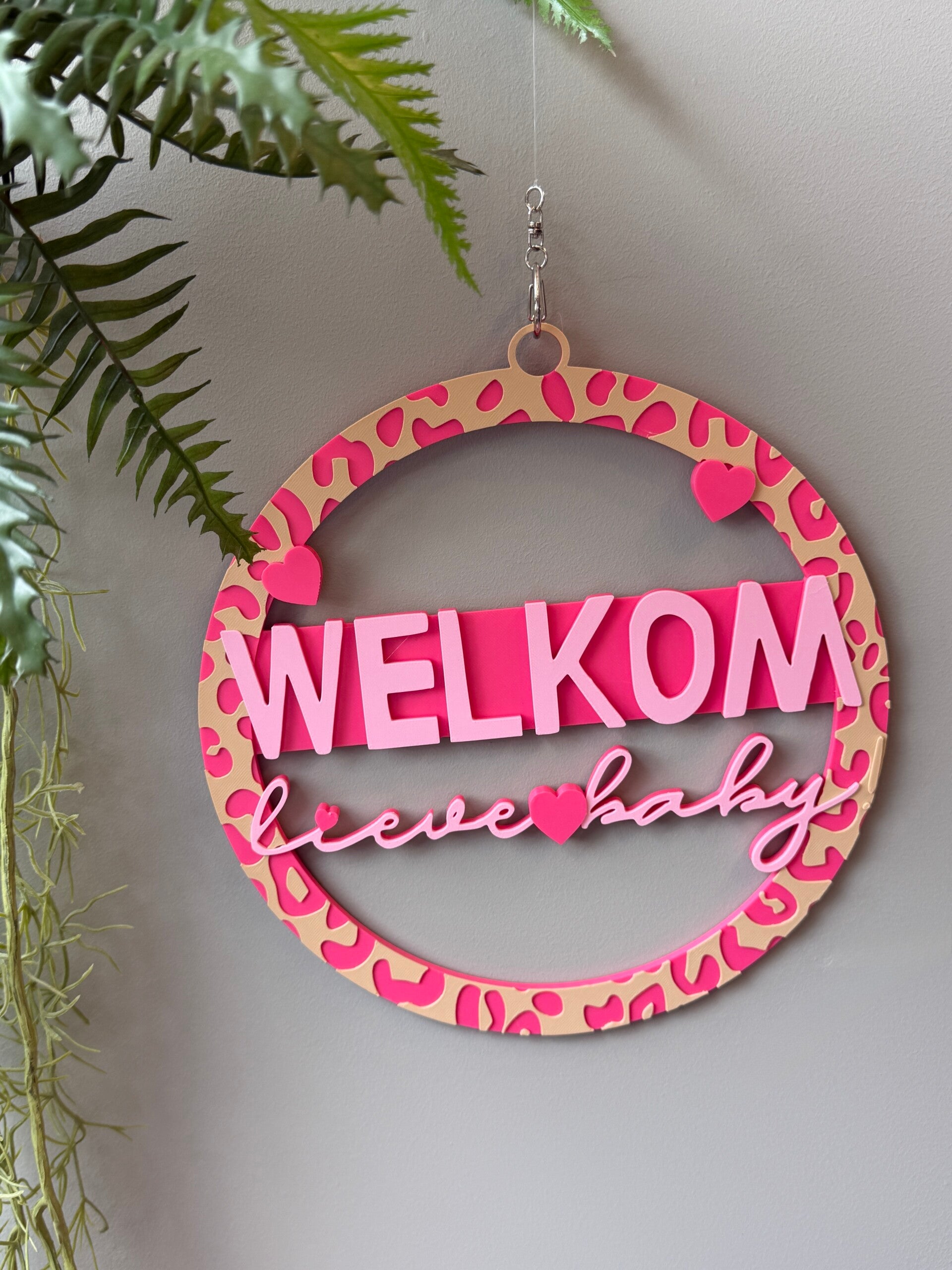 Welkom Baby muurcirkel Meisje