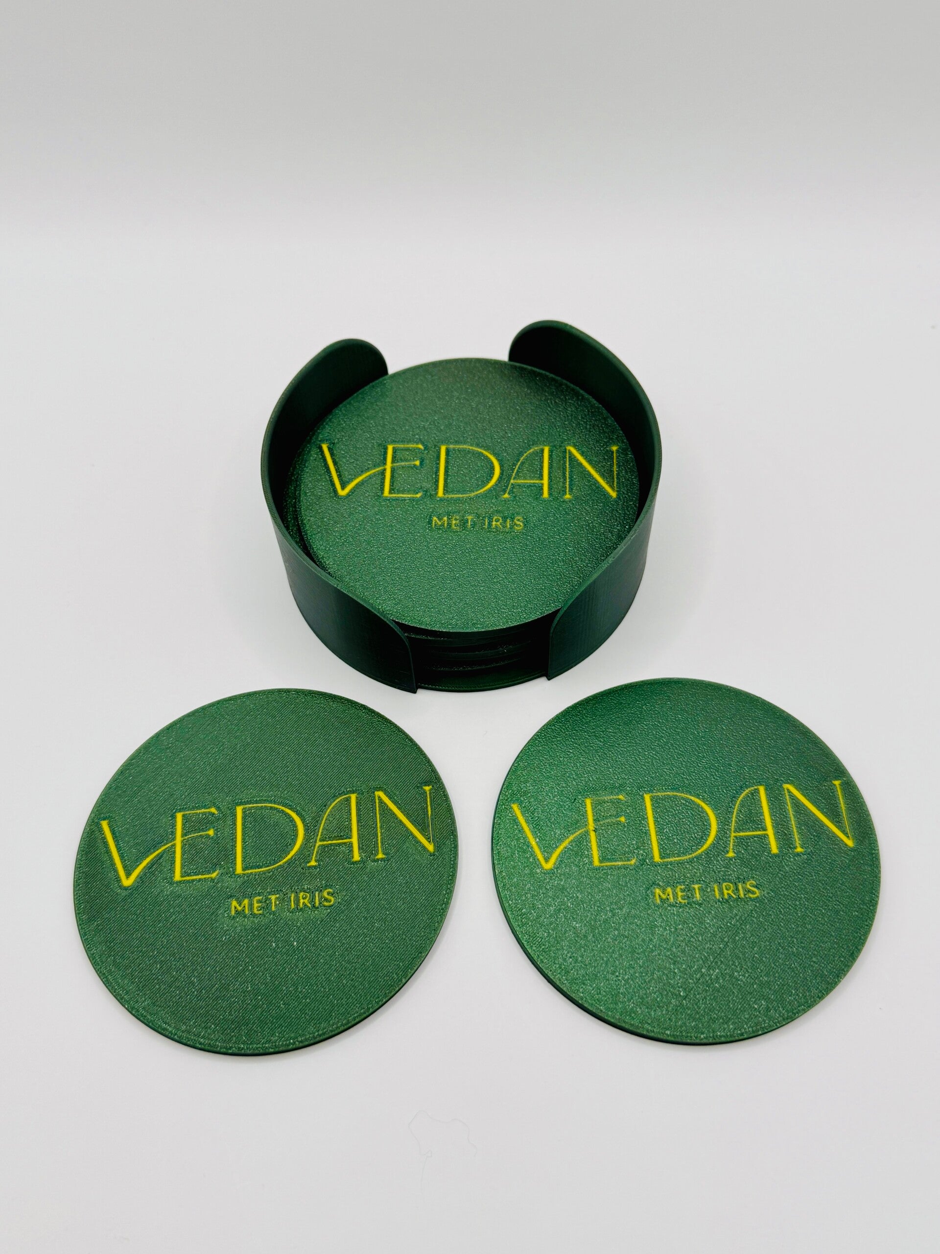 Onderzetter gepersonaliseerd met naam of logo