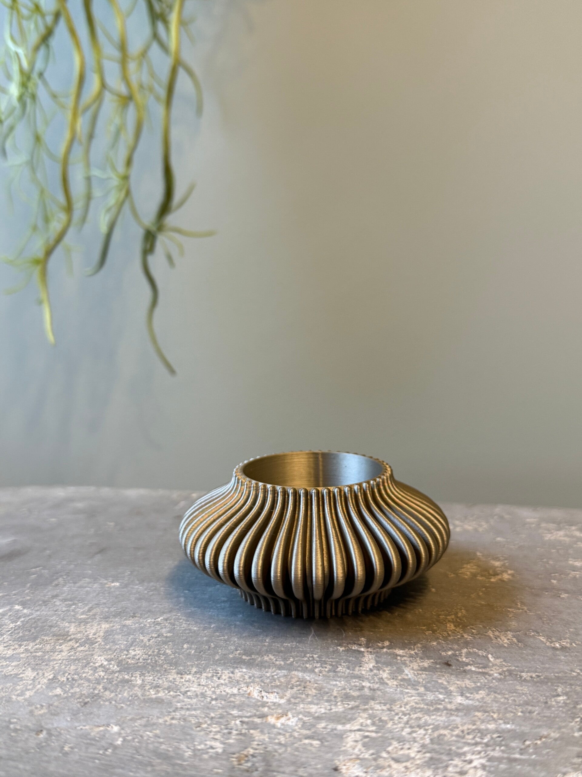 Waxinelichthouder "modern wave"