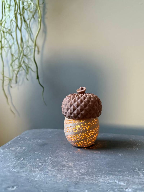 Waxinelichthouder "Eikel"