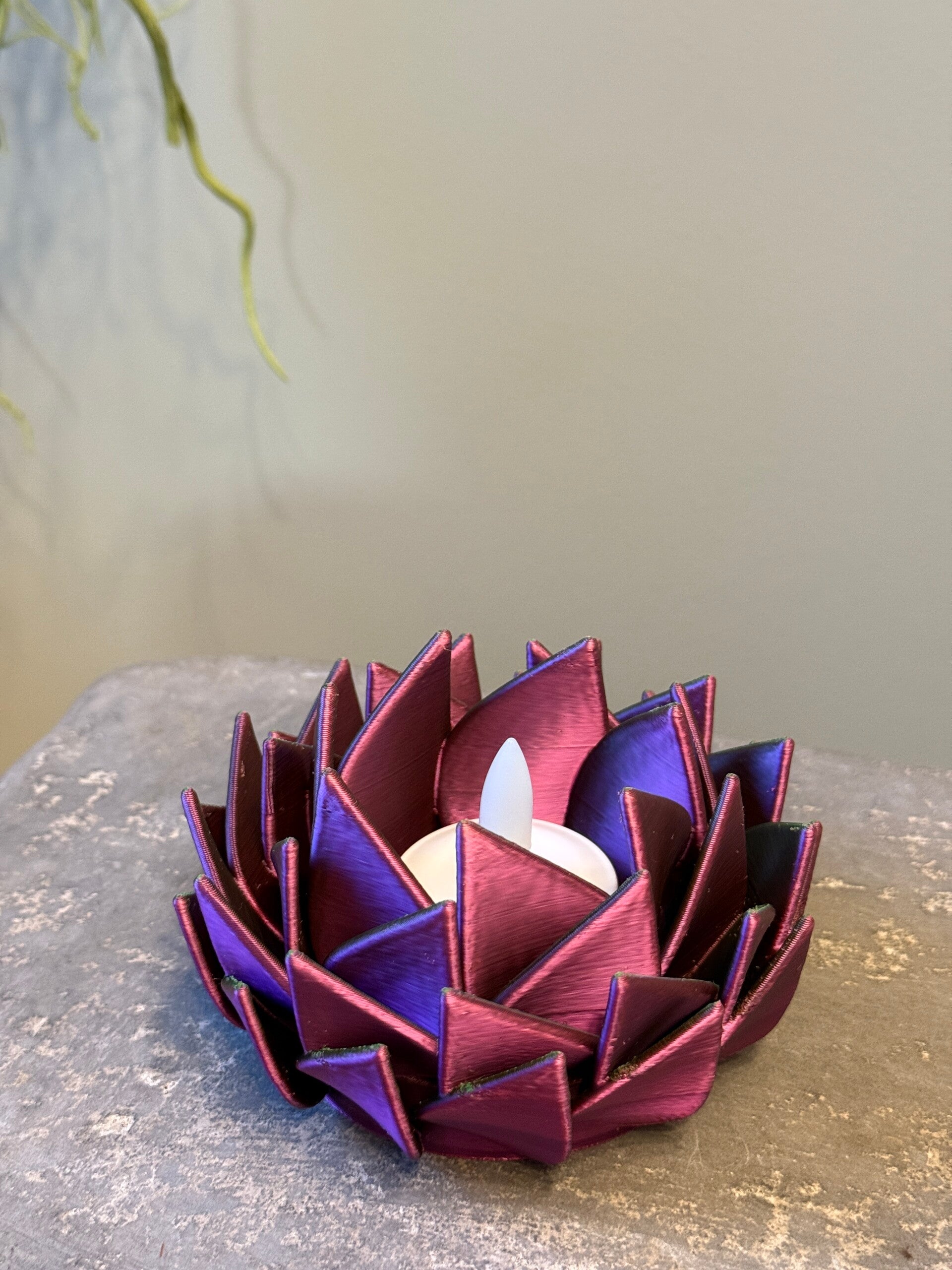 Waxinelichthouder "Lotusglow"