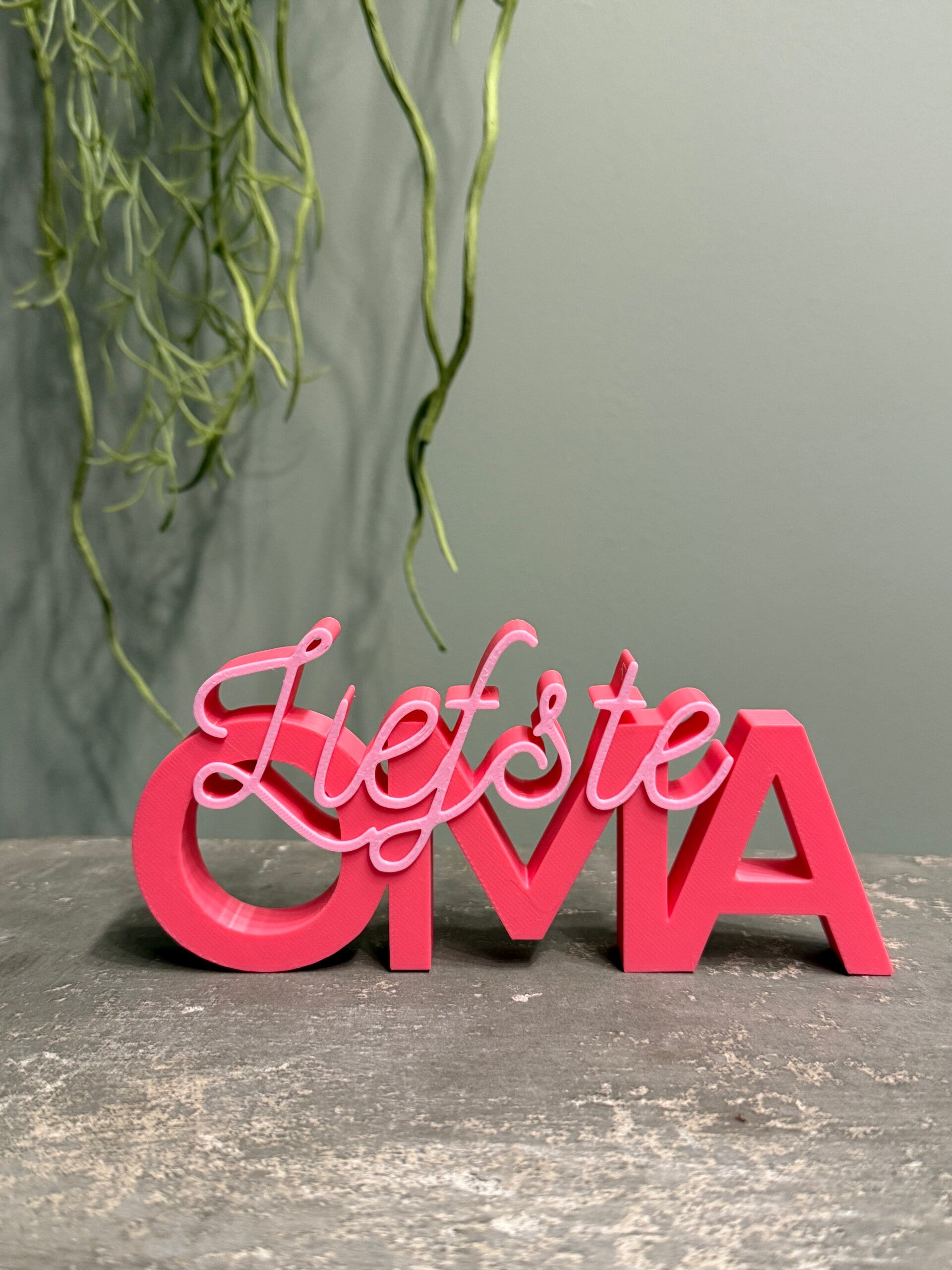 "Liefste Oma" Word art