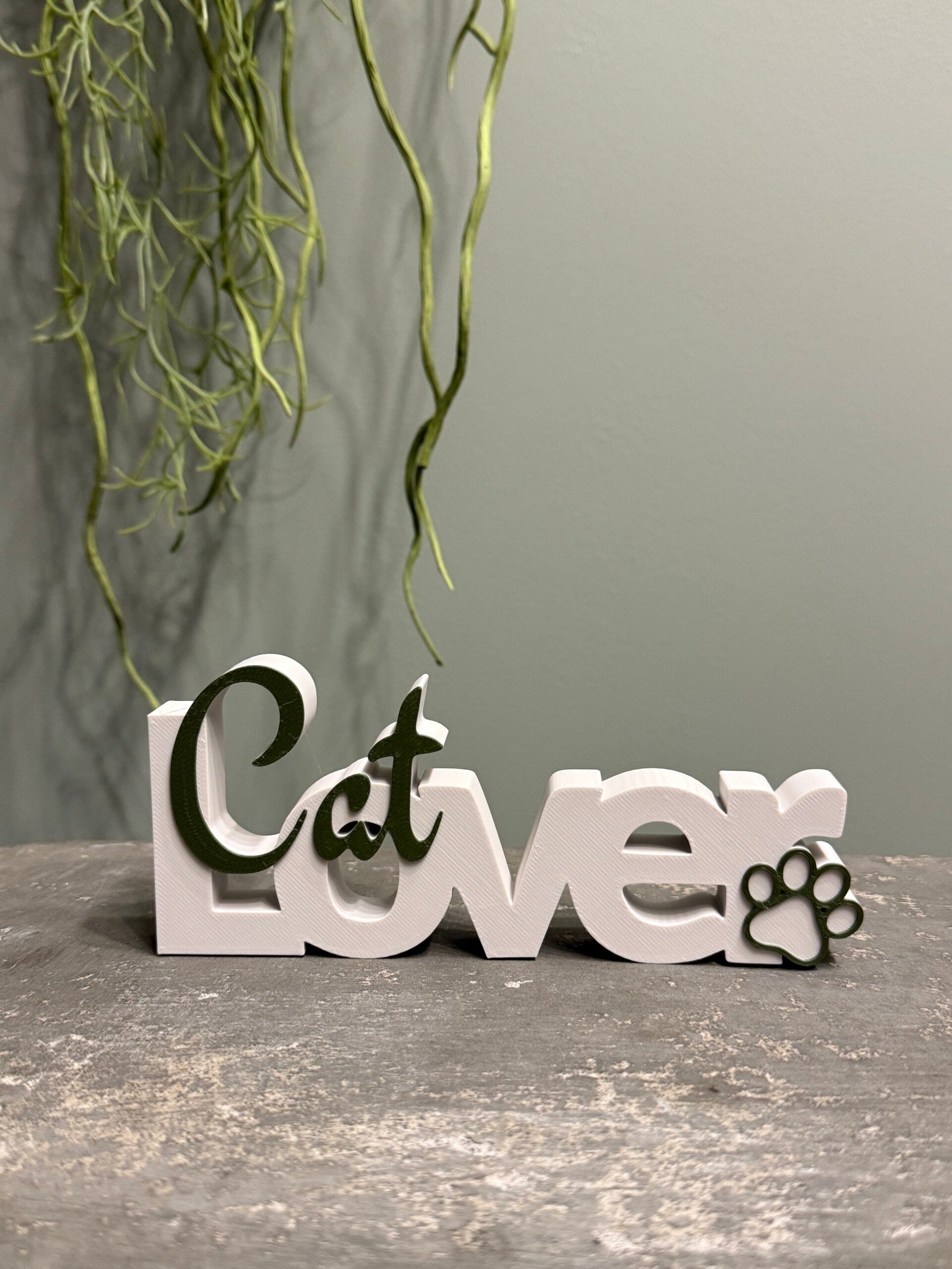 "Cat Lover" Word art