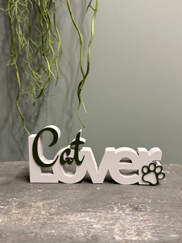 "Cat Lover" Word art