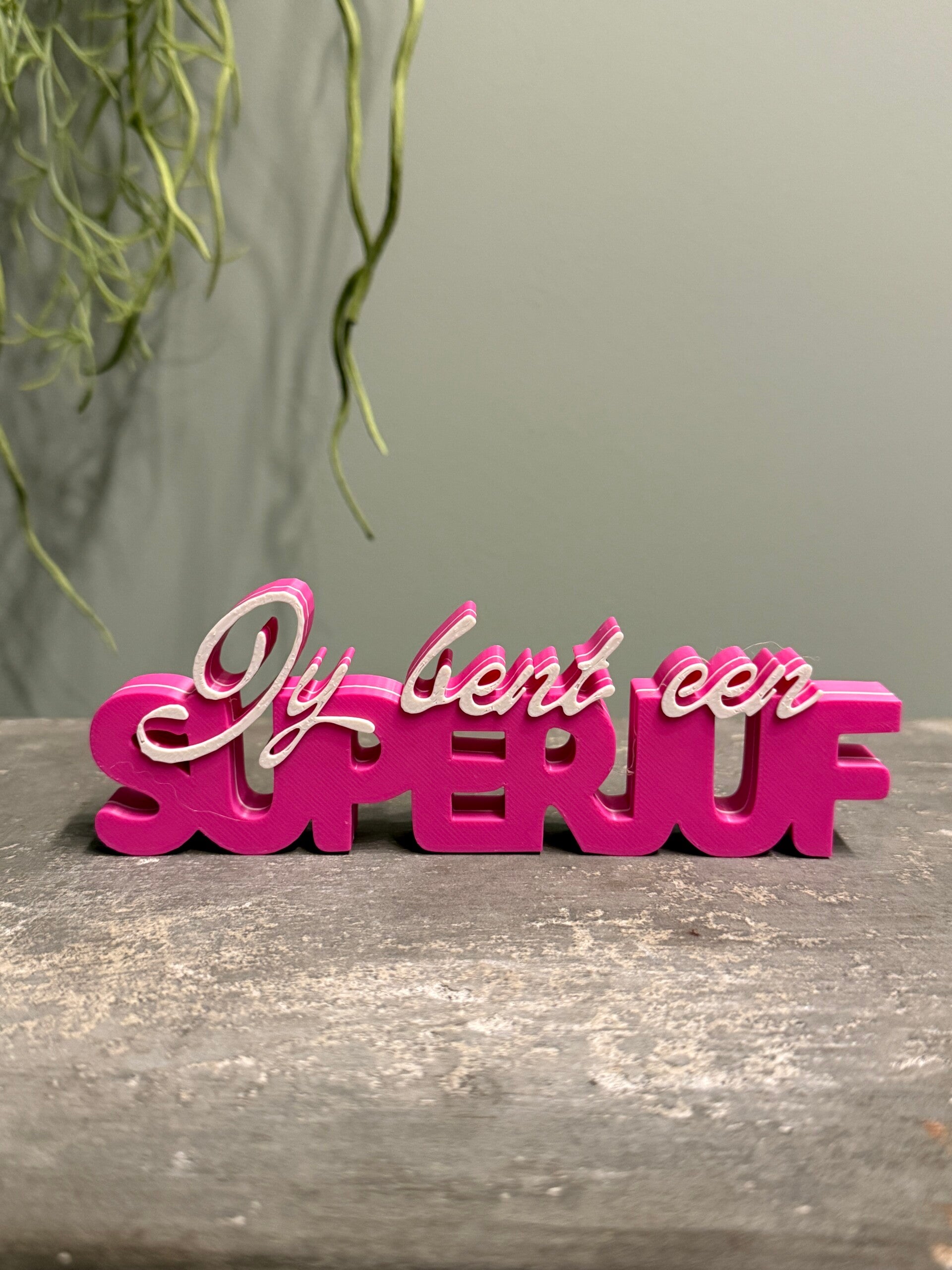 " Jij bent een superjuf" Word art